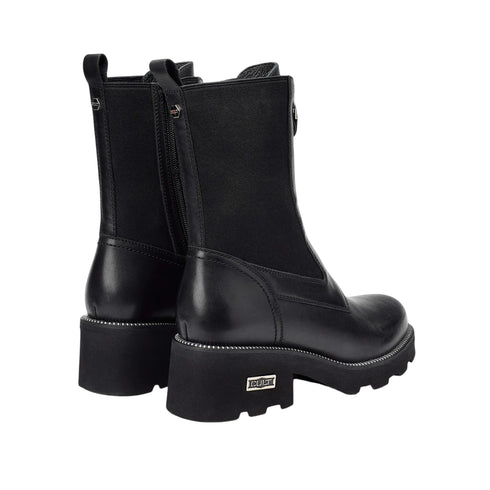 Stivaletto Donna con tomaia in pelle, linea Grace, con zip frontale